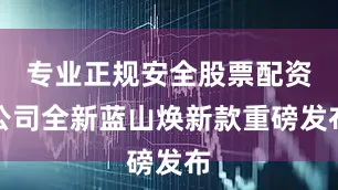 专业正规安全股票配资公司全新蓝山焕新款重磅发布
